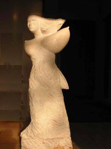 Stone sculpture, Flying with breasts, 1.20 meter